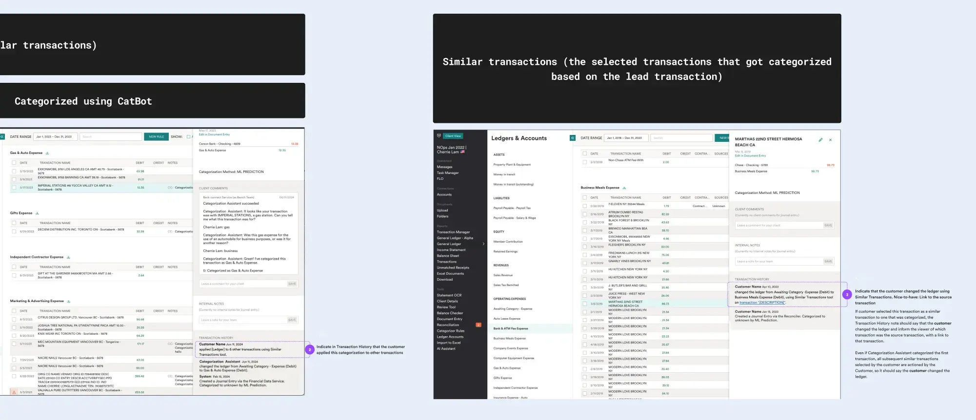 Design specs for internal bookkeeper tools