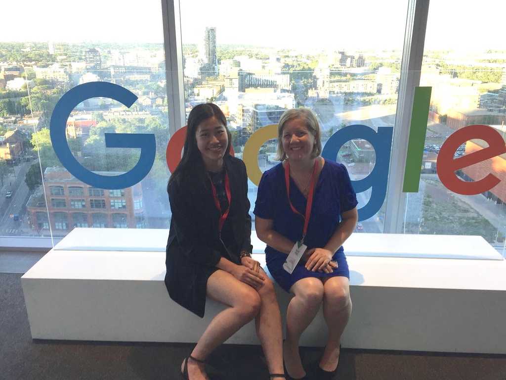 Our Executive Director and I at a training with other Google.org Impact Challenge Canada grantees